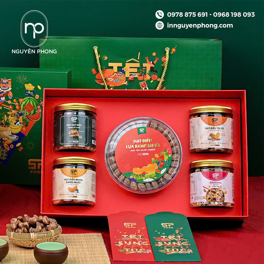 Bộ hộp quà Tết sang trọng